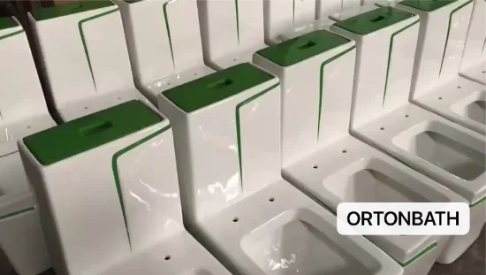 Ortonbath 卸売格安バルクブルー水洗トイレワンピーストイレホテルホームバスルームセラミックトイレ