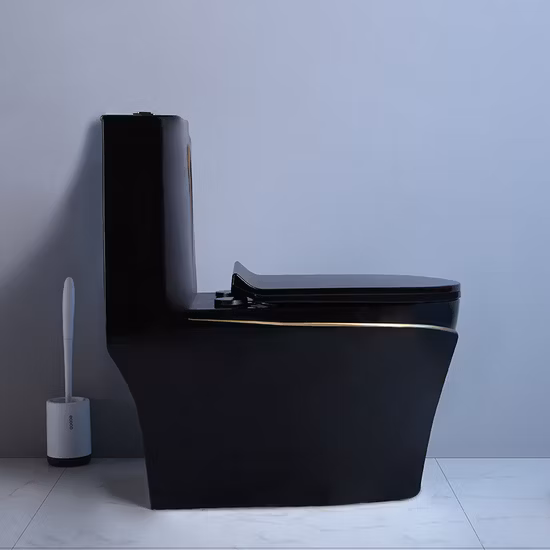ブラック ゴールド バスルーム セラミック ウォッシュダウン ワンピース Wc P